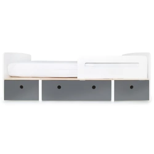 Wookids Lits Enfant Lit évolutif 90x200cm Gris Espace 1 Wookids Lits Enfant Lit évolutif 90x200cm Gris Espace