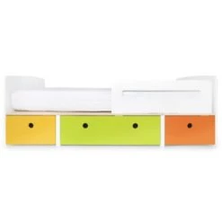 Wookids Lits Enfant Lit évolutif 90x200cm Rouge -Lits enfant Soldes lit evolutif 90x200cm jaune citron vert orange 9