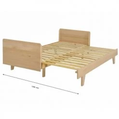 ID Kids Lits Enfant Lit Extensible 80x200 Cm Bois Massif Bois -Lits enfant Soldes lit extensible 80x200 cm bois massif bois 4