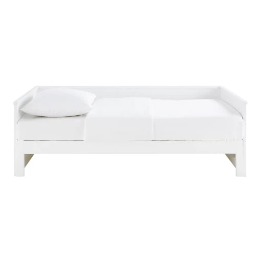 Maisons Du Monde Lits Lit Extensible 90x190 Blanc 3 Maisons Du Monde Lits Lit Extensible 90x190 Blanc – Image 3