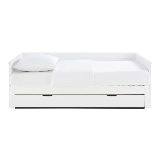 Maisons Du Monde Lits Lit Extensible 90x190 Blanc 1 Maisons Du Monde Lits Lit Extensible 90x190 Blanc