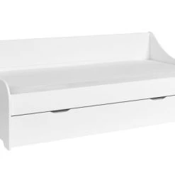 Nateo Concept Lits Enfant Lit Gigogne Banquette 80x200 Blanc