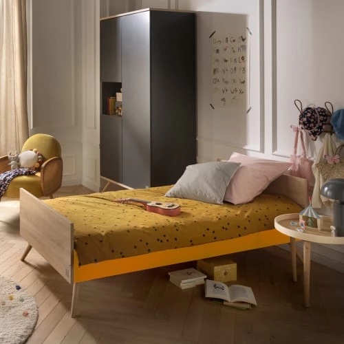 Sauthon Original Lits Enfant Lit Junior 65x195x95cm Jaune 2 Sauthon Original Lits Enfant Lit Junior 65x195x95cm Jaune – Image 2