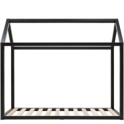 Bopita Lits Enfant Lit Maison 70x150 Noir Mat -Lits enfant Soldes lit maison 70x150 noir mat 3