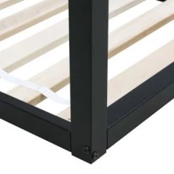 Bopita Lits Enfant Lit Maison 70x150 Noir Mat -Lits enfant Soldes lit maison 70x150 noir mat 5