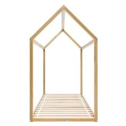 Bopita Lits Enfant Lit Maison 90x200 Naturel -Lits enfant Soldes lit maison 90x200 naturel 4