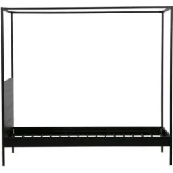 Woood Lits Enfant Lit Métal 90x200 Noir -Lits enfant Soldes lit metal 90x200 noir 3