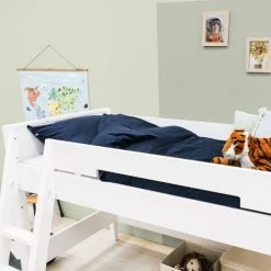 Bopita Lits Enfant Lit Mezza. évolutif Mixetmatch échelle Inclinée 128 Blanc -Lits enfant Soldes lit mezza evolutif mixetmatch echelle inclinee 128 blanc 2