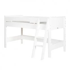 Bopita Lits Enfant Lit Mezza. évolutif Mixetmatch échelle Inclinée 128 Blanc