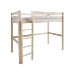 ID Kids Lits Enfant Lit Mezzanine 90x190 Cm Bois Massif -Lits enfant Soldes lit mezzanine 90x190 cm bois massif 5