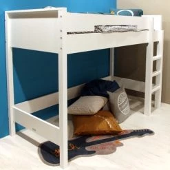 Bopita Lits Enfant Lit Mezzanine 90x200 Blanc -Lits enfant Soldes lit mezzanine 90x200 blanc 2