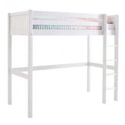 Nordic Factory Lits Enfant Lit Mezzanine 90x200 Blanc