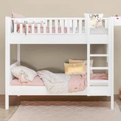 Bopita Lits Enfant Lit Mezzanine 90x200 échelle Droite Blanc -Lits enfant Soldes lit mezzanine 90x200 echelle droite blanc 9