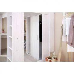 Calicosy Lits Enfant Lit Mezzanine Avec Bureau Et Rangements 90x200 Cm - Décor Pin Blanc 10 Calicosy Lits Enfant Lit Mezzanine Avec Bureau Et Rangements 90x200 Cm - Décor Pin Blanc -Lits enfant Soldes lit mezzanine avec bureau et rangements 90x200 cm decor pin blanc 4