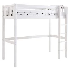 Nordic Factory Lits Enfant Lit Mezzanine Bar 90x200 Blanc