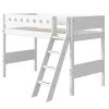 Flexa Lits Enfant Lit Mezzanine évolutif 90x200 Avec échelle Inclinée Blanc