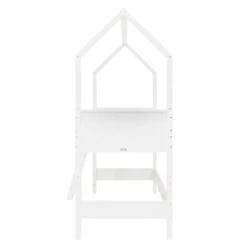 Bopita Lits Enfant Lit Mezzanine Mi-hauteur 90x200 Avec échelle Inclinée Home Blanc -Lits enfant Soldes lit mezzanine mi hauteur 90x200 avec echelle inclinee home blanc 4