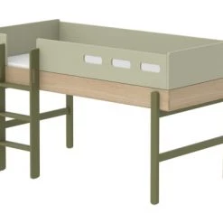 Flexa Lits Enfant Lit Mezzanine Mi-hauteur évolutif Vert