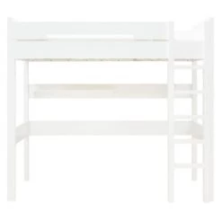 Bopita Lits Enfant Lit Mezzanine Xl 90x200 échelle Droite Blanc -Lits enfant Soldes lit mezzanine xl 90x200 echelle droite blanc 9