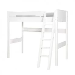 Bopita Lits Enfant Lit Mezzanine Xl 90x200 échelle Inclinée Blanc -Lits enfant Soldes lit mezzanine xl 90x200 echelle inclinee blanc 2