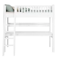Bopita Lits Enfant Lit Mezzanine Xl 90x200 échelle Inclinée Blanc -Lits enfant Soldes lit mezzanine xl 90x200 echelle inclinee blanc 8