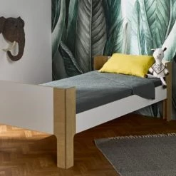 Nateo Concept Lits Enfant Lit Mi-hauteur 90x190 Blanc Et Bouleau 6 Nateo Concept Lits Enfant Lit Mi-hauteur 90x190 Blanc Et Bouleau -Lits enfant Soldes lit mi hauteur 90x190 blanc et bouleau 2