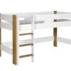 Nateo Concept Lits Enfant Lit Mi-hauteur 90x190 Blanc Et Hêtre