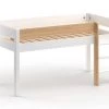 Nateo Concept Lits Enfant Lit Mi-hauteur 90x190 En Pin Massif Blanc Et Bois