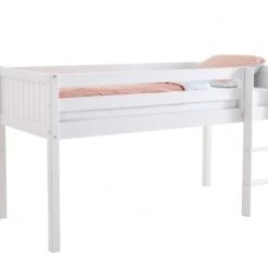 Nordic Factory Lits Enfant Lit Mi-hauteur 90x200 Blanc