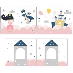 Vipack Lits Enfant Lit Mi-hauteur 90x200 Toboggan Sommier Inclus Housse Fairy Blanc -Lits enfant Soldes lit mi hauteur 90x200 toboggan sommier inclus housse fairy blanc 3