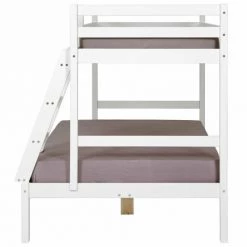 ID Kids Lits Enfant Lit Superposé 120x190 Cm Bois Massif Blanc -Lits enfant Soldes lit superpose 120x190 cm bois massif blanc 3