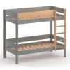 Nateo Concept Lits Enfant Lit Superposé 90x190 En Pin Massif Gris Et Bois
