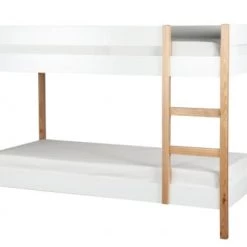 Nordic Factory Lits Enfant Lit Superposé 90x200 Blanc