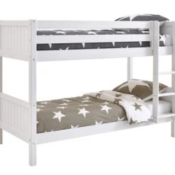 Nordic Factory Lits Enfant Lit Superposé 90x200 Blanc