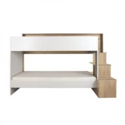 Gami Lits Enfant Lit Superposé 90x200 Blanc Naturel -Lits enfant Soldes lit superpose 90x200 blanc naturel 3