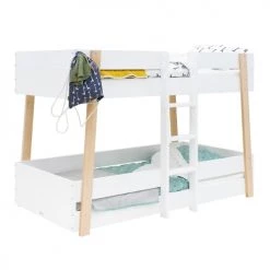 Bopita Lits Enfant Lit Superposé 90x200 Sommier Inclus Blanc Naturel 9 Bopita Lits Enfant Lit Superposé 90x200 Sommier Inclus Blanc Naturel -Lits enfant Soldes lit superpose 90x200 sommier inclus blanc naturel 3