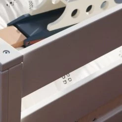 Wookids Lits Enfant Lit Superposé Hêtre Massif Laqué Blanc -Lits enfant Soldes lit superpose hetre massif laque blanc 2