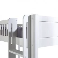 ID Kids Lits Enfant Lit Superposé Montessori Modulable 90x190 Cm Bois Massif Blanc -Lits enfant Soldes lit superpose montessori modulable 90x190 cm bois massif blanc 5