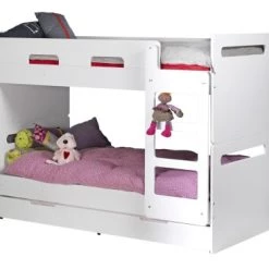 Nateo Concept Lits Enfant Lit Superposé Séparable 90x190 Blanc