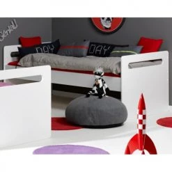 Nateo Concept Lits Enfant Lit Superposé Séparable 90x190 Blanc -Lits enfant Soldes lit superpose separable 90x190 blanc 3