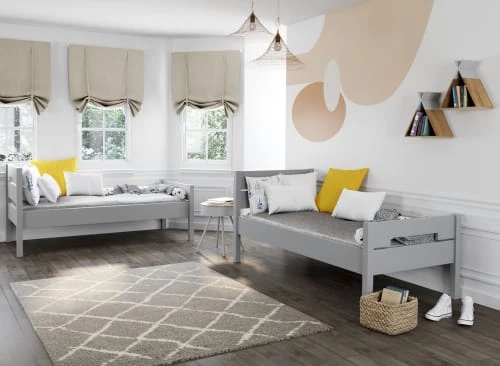 Nateo Concept Lits Enfant Lit Superposé Séparable Bois Massif 90x190 Gris 5 Nateo Concept Lits Enfant Lit Superposé Séparable Bois Massif 90x190 Gris – Image 5