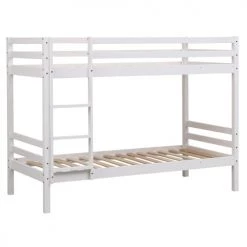 Happy Garden Lits Enfant Lit Superposés Pour Enfant 190x90cm Blanc
