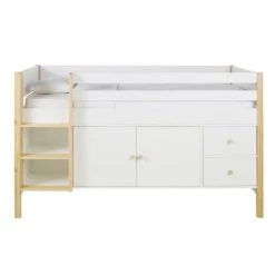 Maisons Du Monde Lits Enfant Lit Surelevé Enfant 90x190 Et Rangements Bicolore