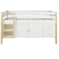 Maisons Du Monde Lits Enfant Lit Surelevé Enfant 90x190 Et Rangements Bicolore -Lits enfant Soldes lit sureleve enfant 90x190 et rangements bicolore 1000 14 36 226233 4