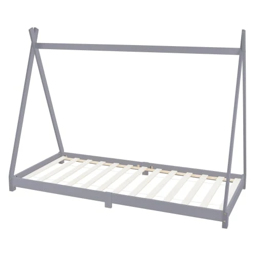 ML-Design Lits Enfant Lit Tipi Pour Enfants Bois Gris 208 X 157 X 98 Cm 2 ML-Design Lits Enfant Lit Tipi Pour Enfants Bois Gris 208 X 157 X 98 Cm – Image 2