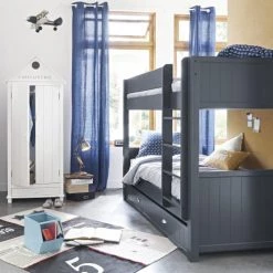 Maisons Du Monde Lits Enfant Lits Superposés 90x190 Gris -Lits enfant Soldes lits superposes 90x190 gris 1000 10 26 136843 5