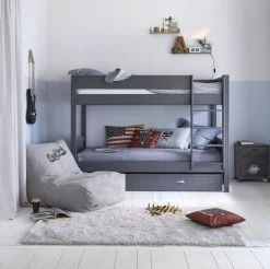 Maisons Du Monde Lits Enfant Lits Superposés 90x190 Gris -Lits enfant Soldes lits superposes 90x190 gris 1000 10 26 136843 7