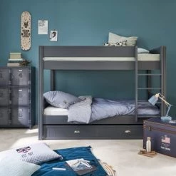 Maisons Du Monde Lits Enfant Lits Superposés 90x190 Gris -Lits enfant Soldes lits superposes 90x190 gris 1000 10 26 136843 8