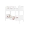 Bopita Lits Enfant Lits Superposés 90x200 Avec échelle Droite Blanc En MDF Et Hêtre