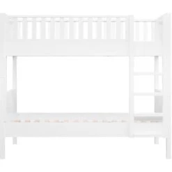 Bopita Lits Enfant Lits Superposés 90x200 Avec échelle Droite Blanc En MDF Et Hêtre -Lits enfant Soldes lits superposes 90x200 avec echelle droite blanc en mdf et hetre 4